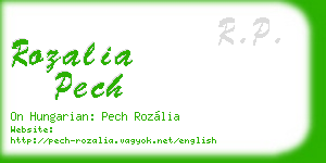 rozalia pech business card